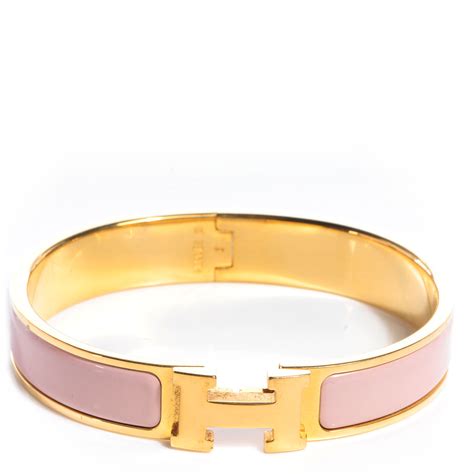 hermes clic h armband rose schwarz|click h bracelet Hermes.